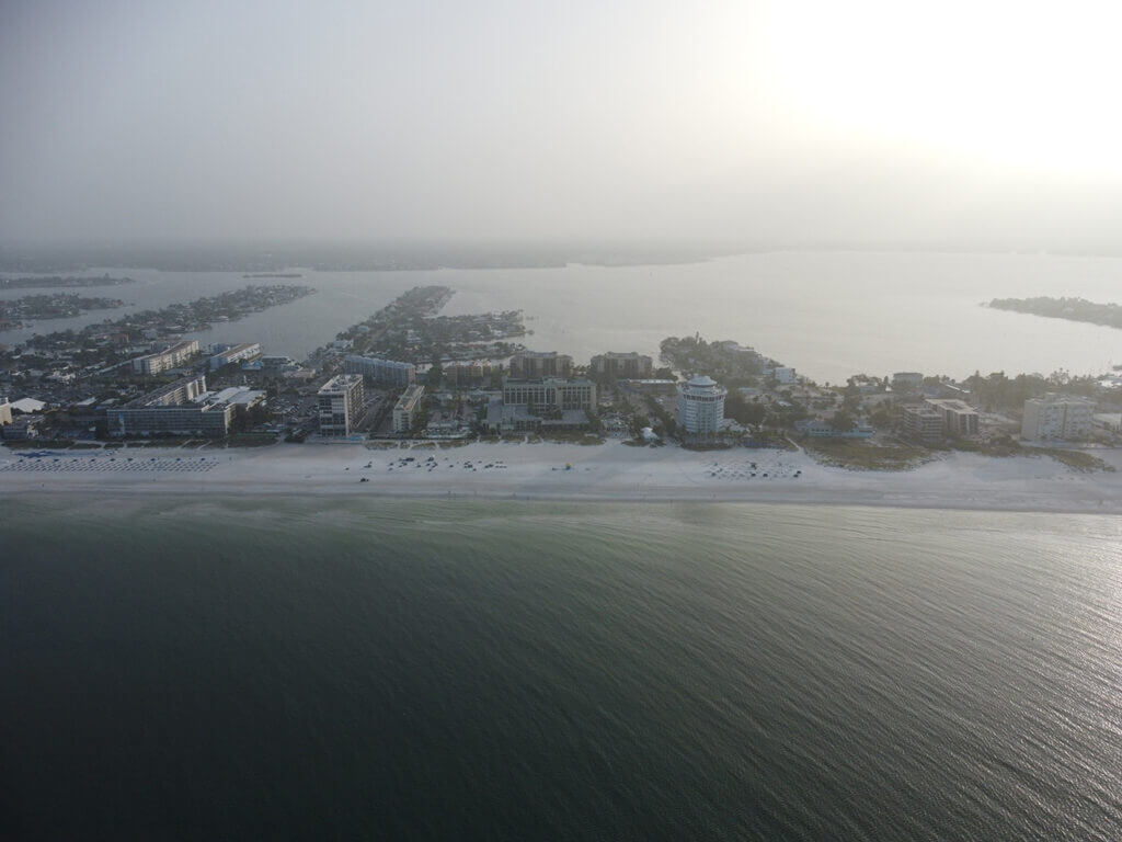 Sirata Beach Resort Aerial View Far