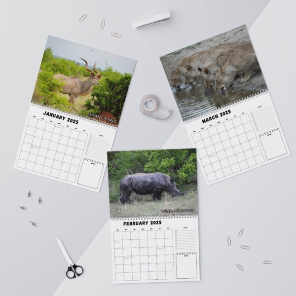 2025 South Africa Safari Wall Calendar - Image 4