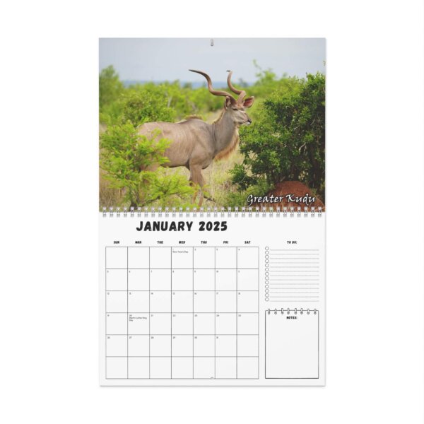 2025 South Africa Safari Wall Calendar