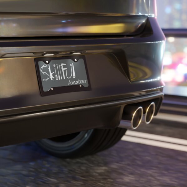 Skillful Amateur License Plate - Image 3