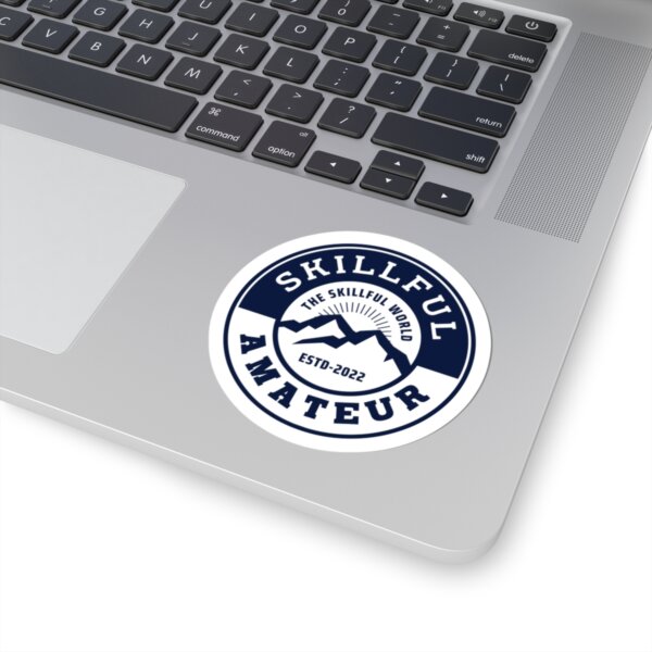 Skillful Amateur Round Logo Sticker - Image 2