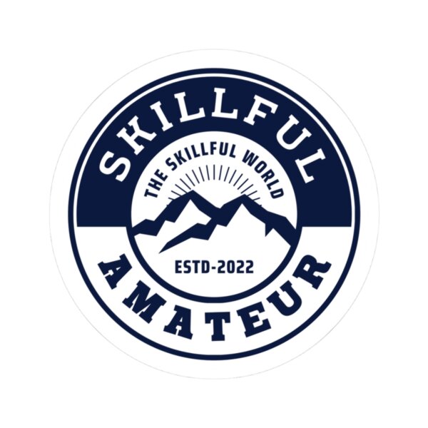 Skillful Amateur Round Logo Sticker