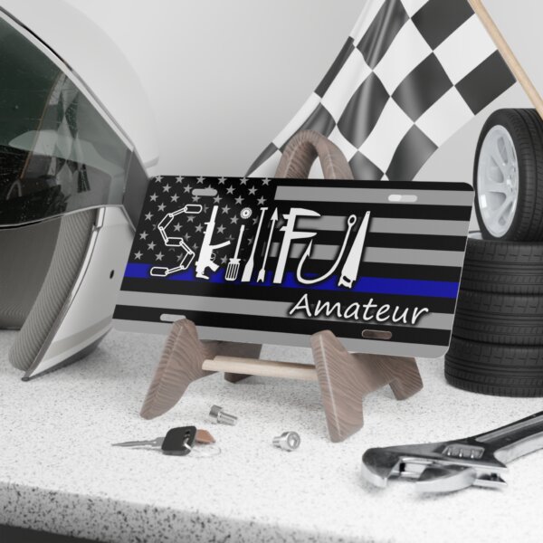 Skillful Amateur Blue Line Flag Plate - Image 4