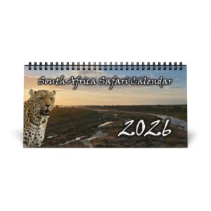 2026 Safari Wildlife Desktop Calendar