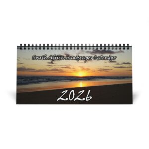 2026 South African Landscapes Desktop Calendar — Scenic Photos Grid