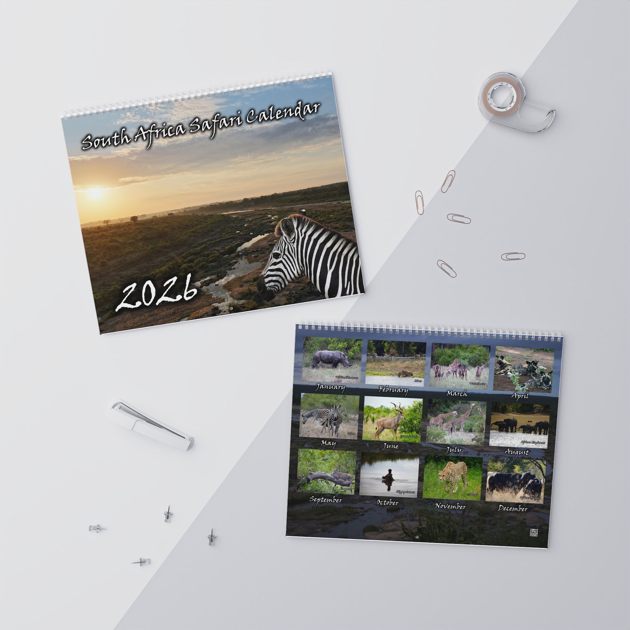 2026 Safari Wildlife Wall Calendar - Image 10