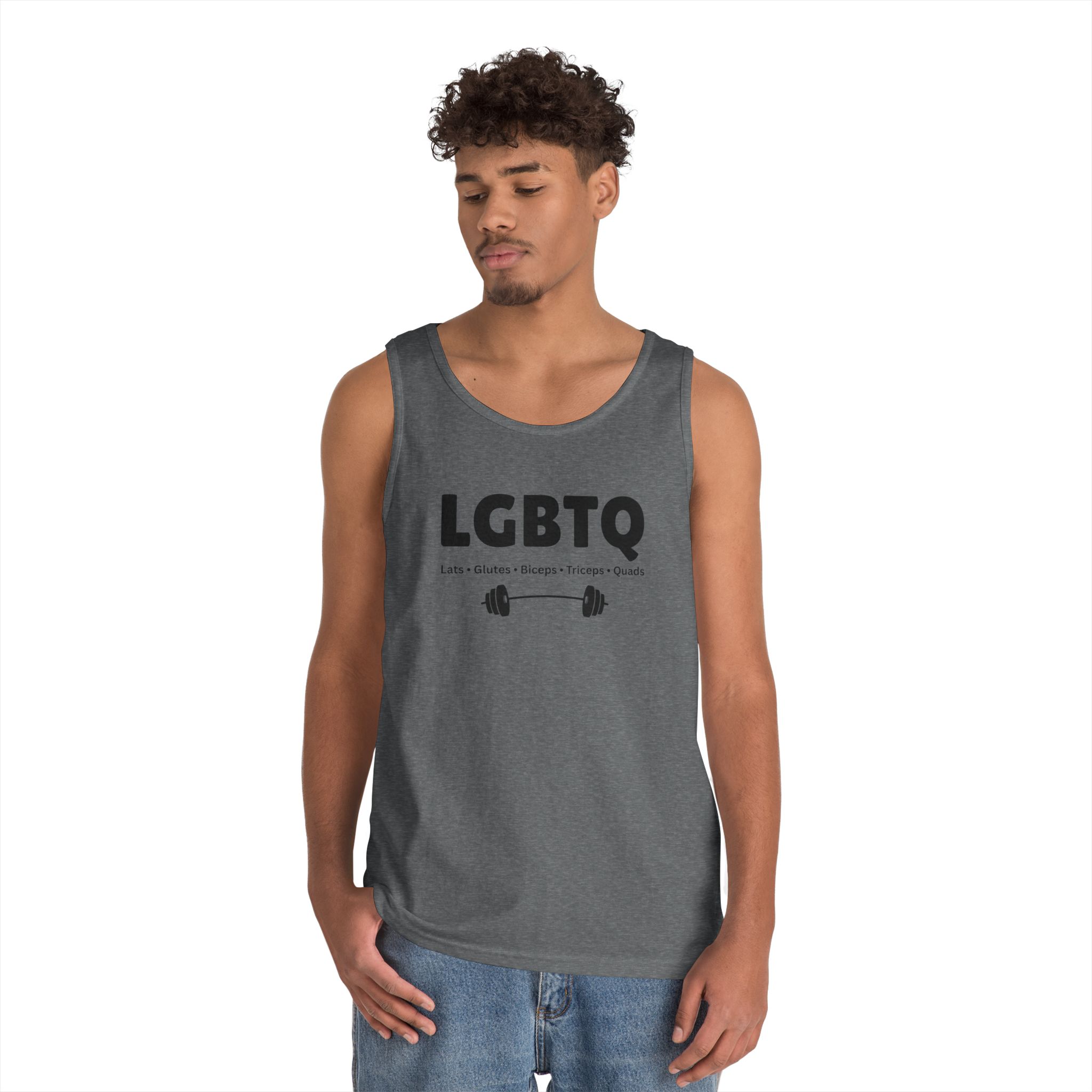 Lats Glutes Biceps Triceps Quads Tank — Funny LGBTQ Gym Workout Tank Top - Image 16