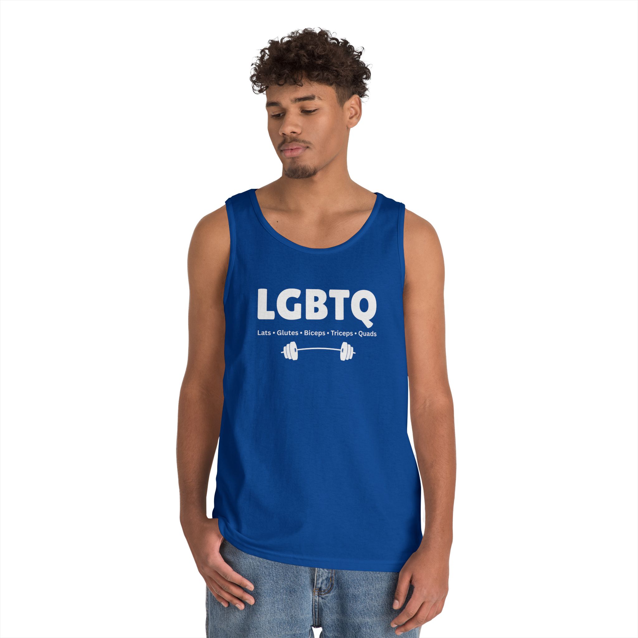 Lats Glutes Biceps Triceps Quads Tank — Funny LGBTQ Gym Workout Tank Top - Image 20