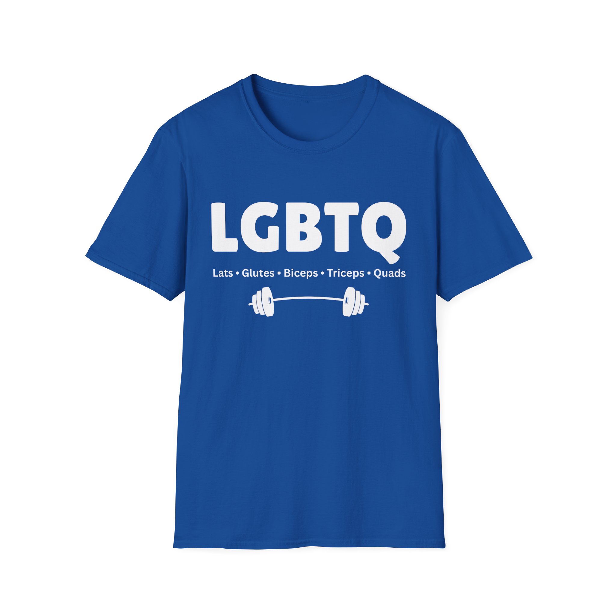 Lats Glutes Biceps Triceps Quads T-Shirt, LGBTQ Gym Workout Tee | Fitness Pride - Image 21