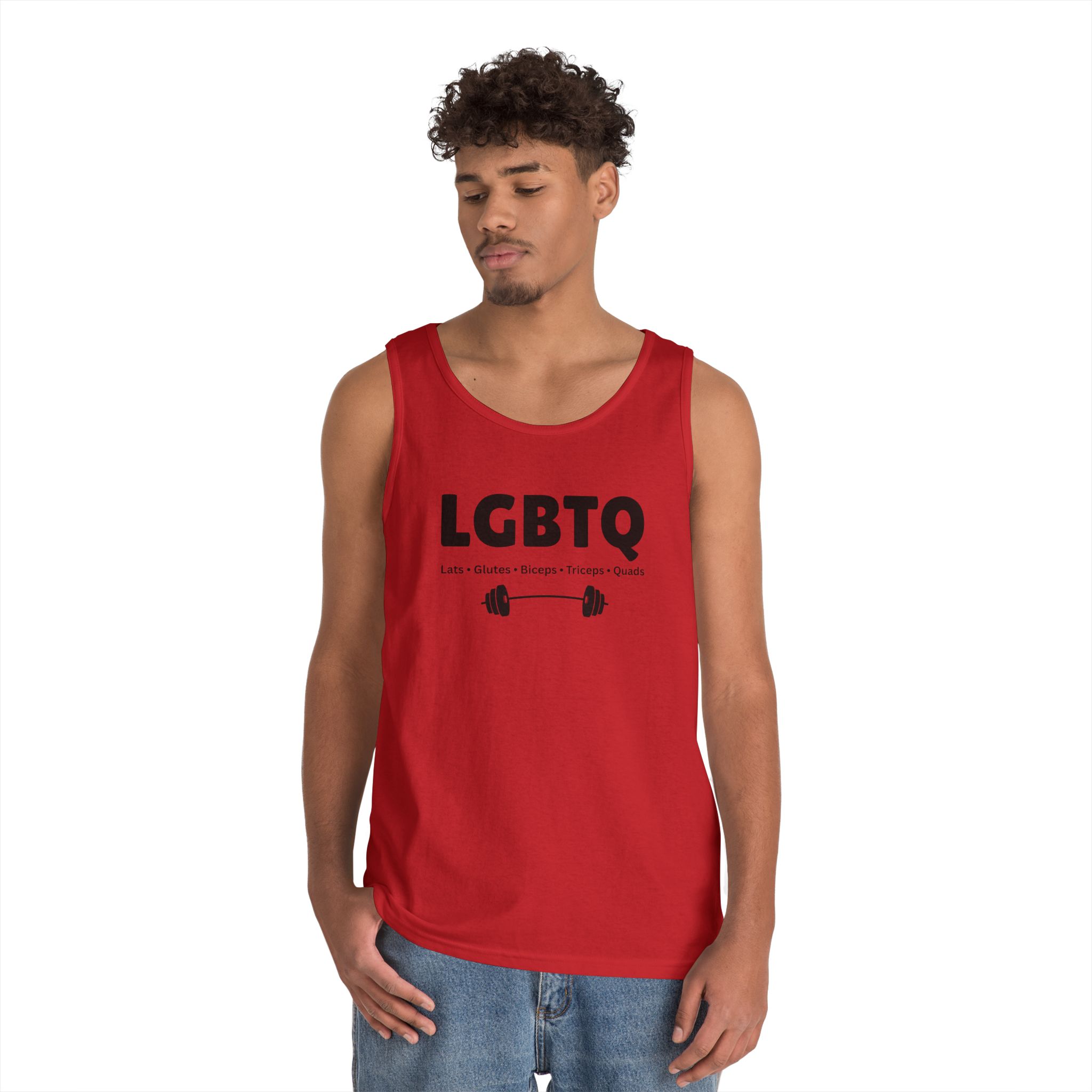 Lats Glutes Biceps Triceps Quads Tank — Funny LGBTQ Gym Workout Tank Top - Image 28