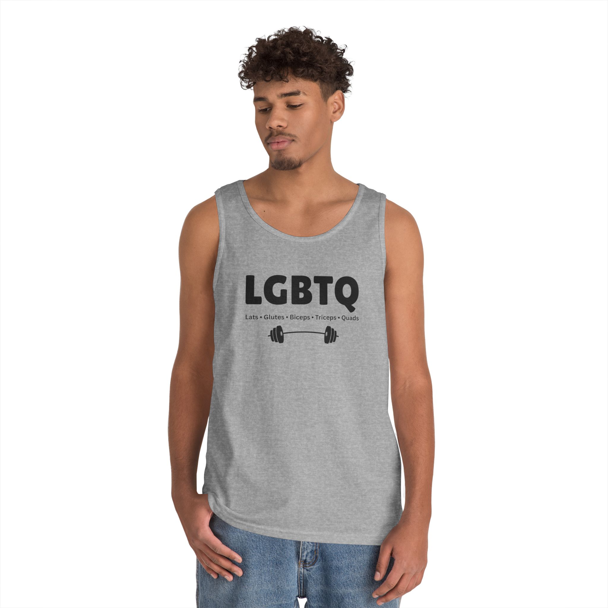 Lats Glutes Biceps Triceps Quads Tank — Funny LGBTQ Gym Workout Tank Top - Image 12