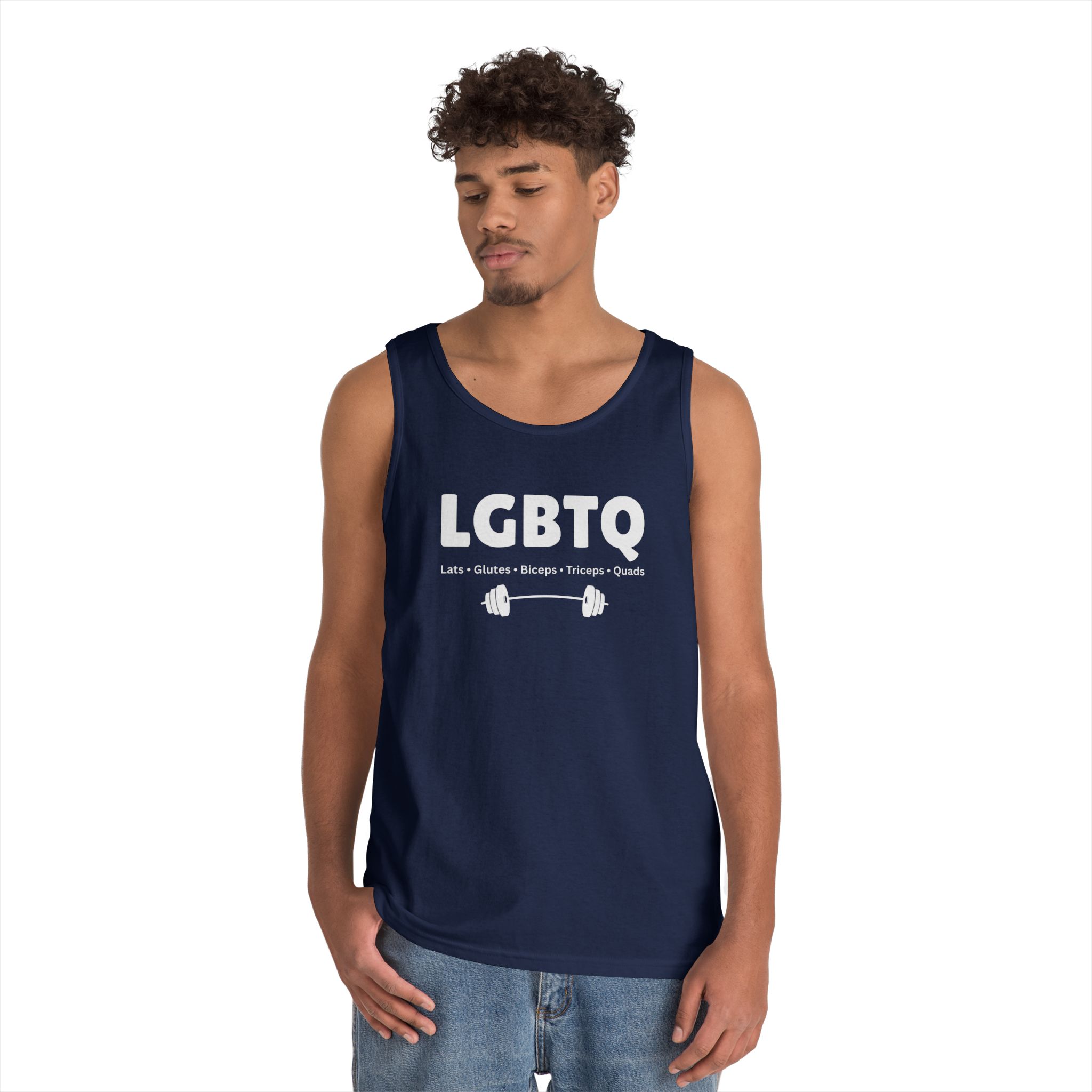 Lats Glutes Biceps Triceps Quads Tank — Funny LGBTQ Gym Workout Tank Top - Image 24